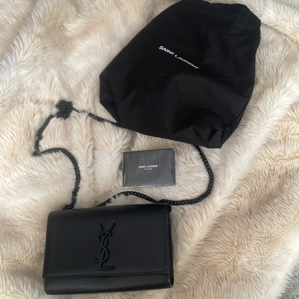 MRSP $2,200 Authentic YSL Saint Laurent Kate Small EOC